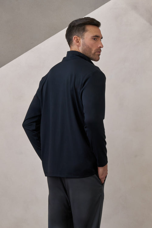 sudadera zipup negra deportiva para hombre