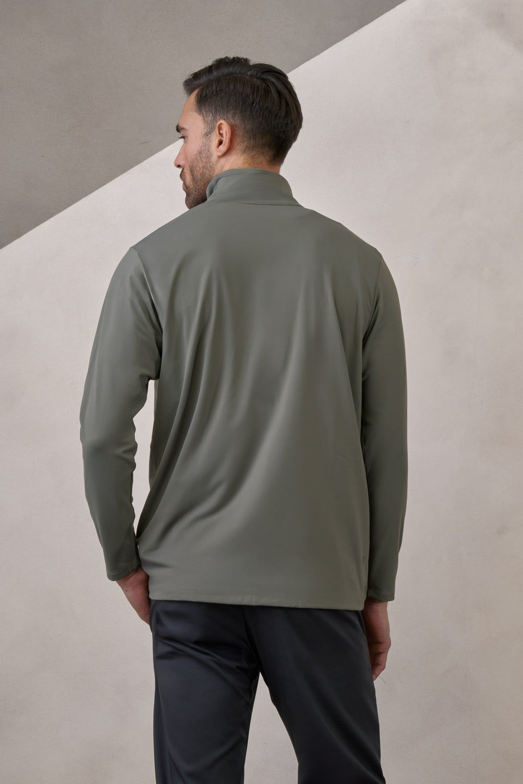 sudadera zipup verde deportiva para hombre