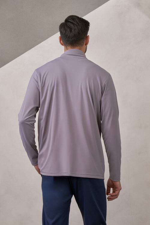 sudadera zipup gris deportiva para hombre