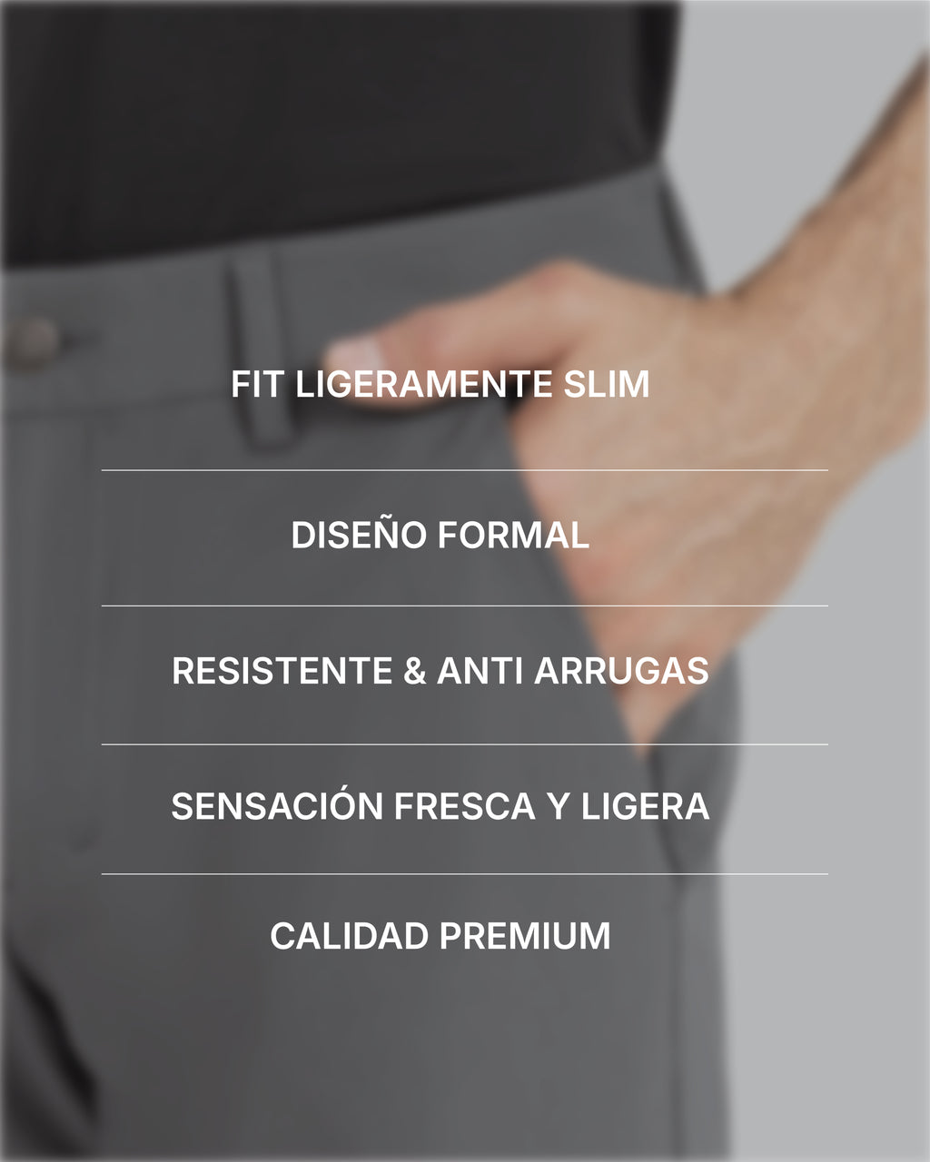 Work-Day Pants Gris Oscuro