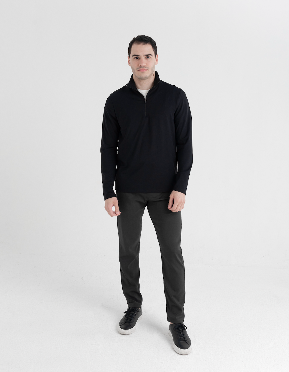 Work-Day Zip Up Negra