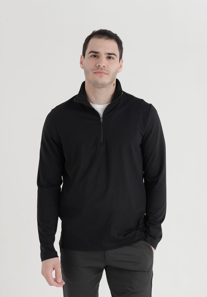 Work-Day Zip Up Negra