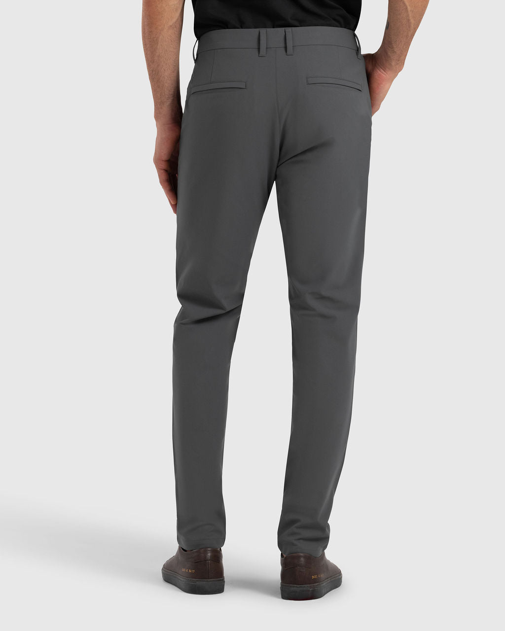Work-Day Pants Gris Oscuro para hombre, vista posterior