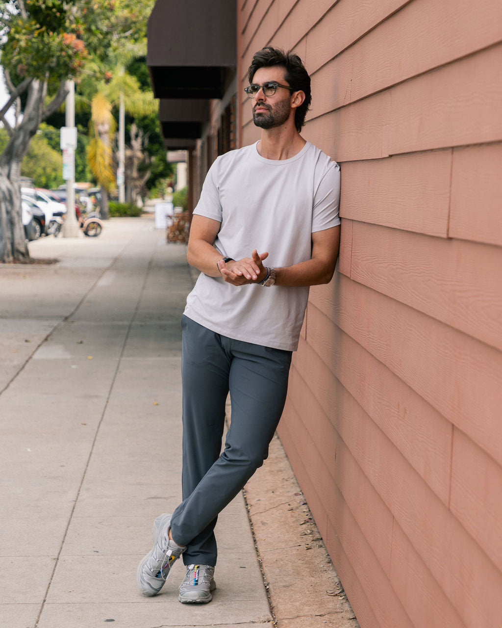 Work-Day Pants Gris Oscuro para hombre, pantalón formal y versátil