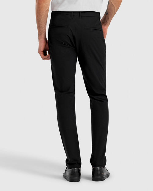 Work-Day Pants Negro para hombre, vista posterior